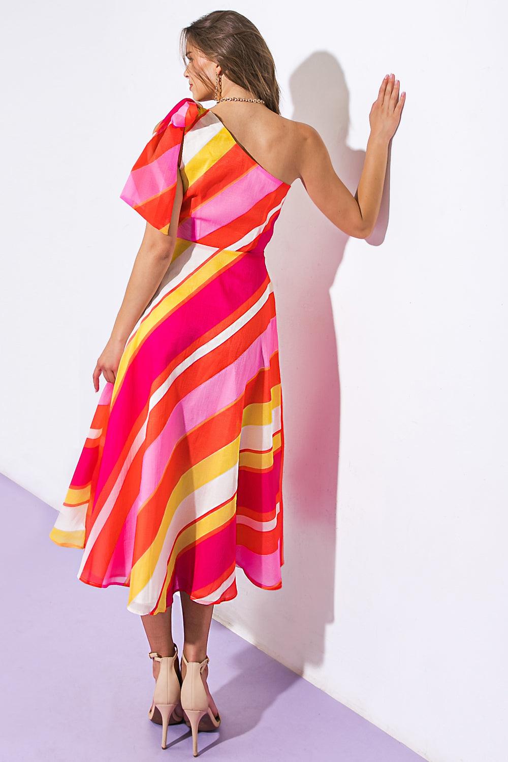 Sweeten the Day Woven Midi Dress from KADOU Boutique
