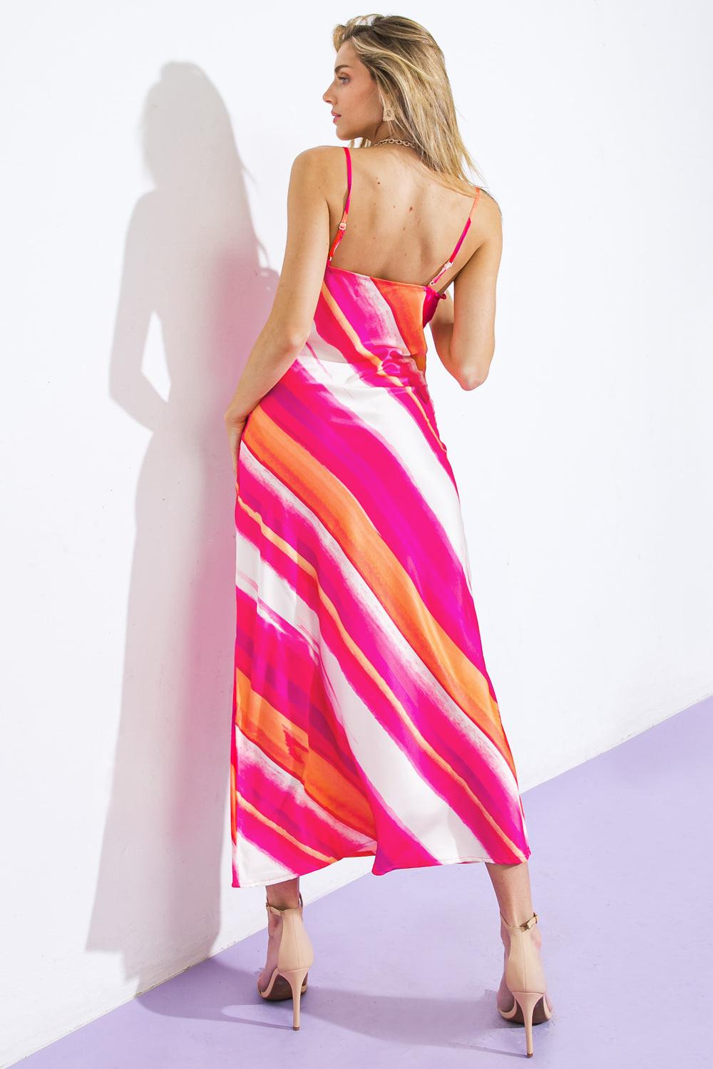 Spring Fling Woven Midi Dress from KADOU Boutique