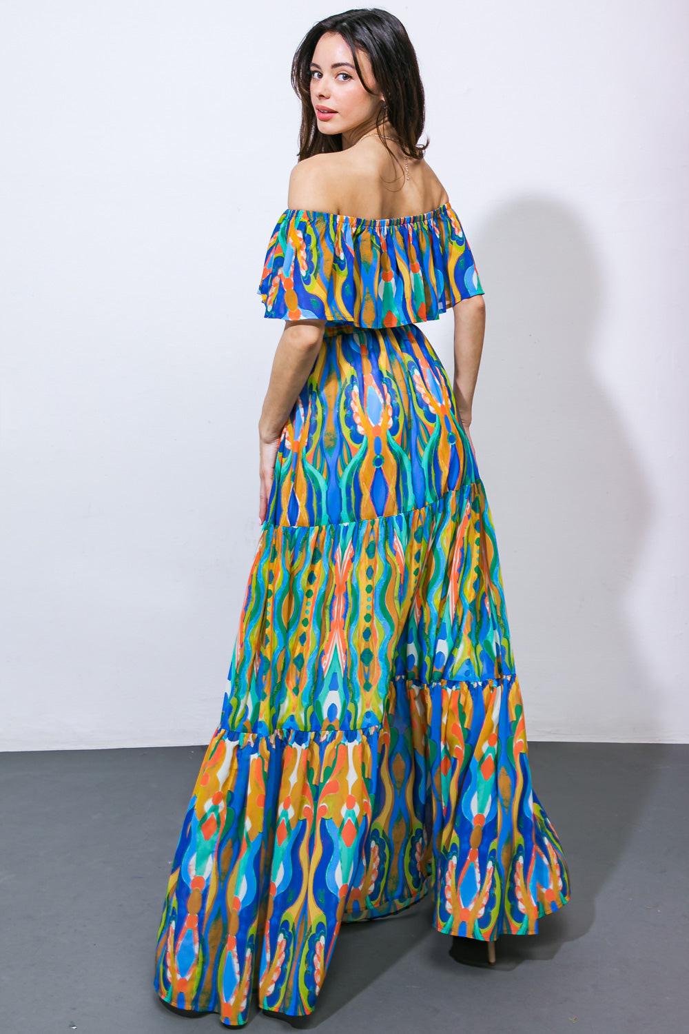 Dare to Be You Woven Maxi Dress from KADOU Boutique