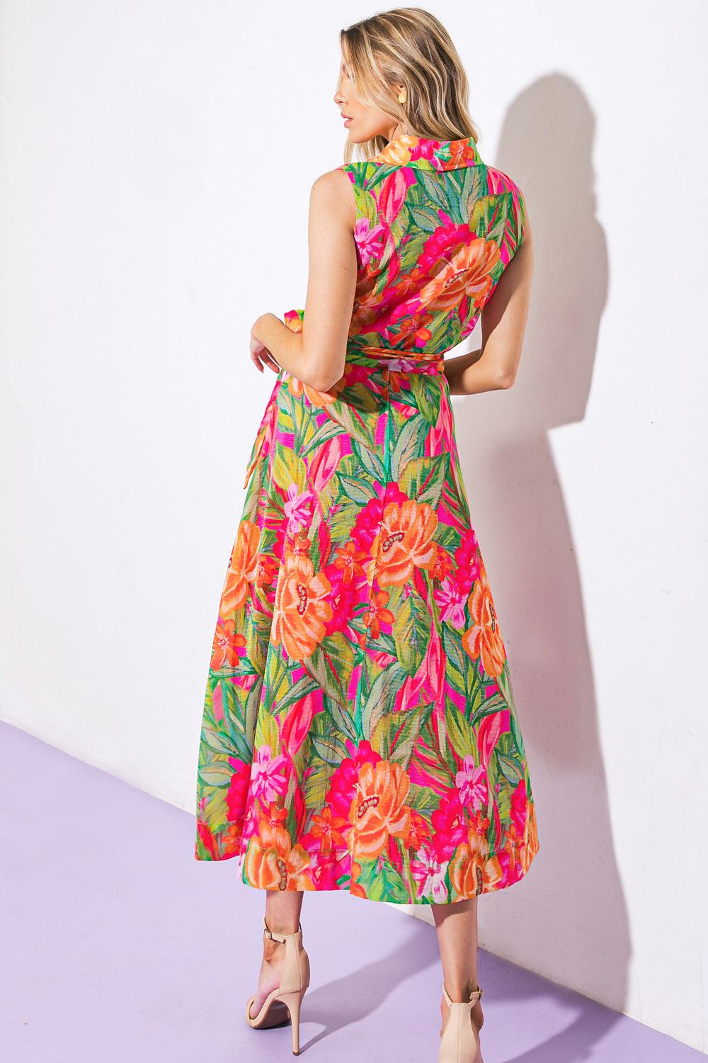 Everyday Dreams Woven Midi Dress from KADOU Boutique