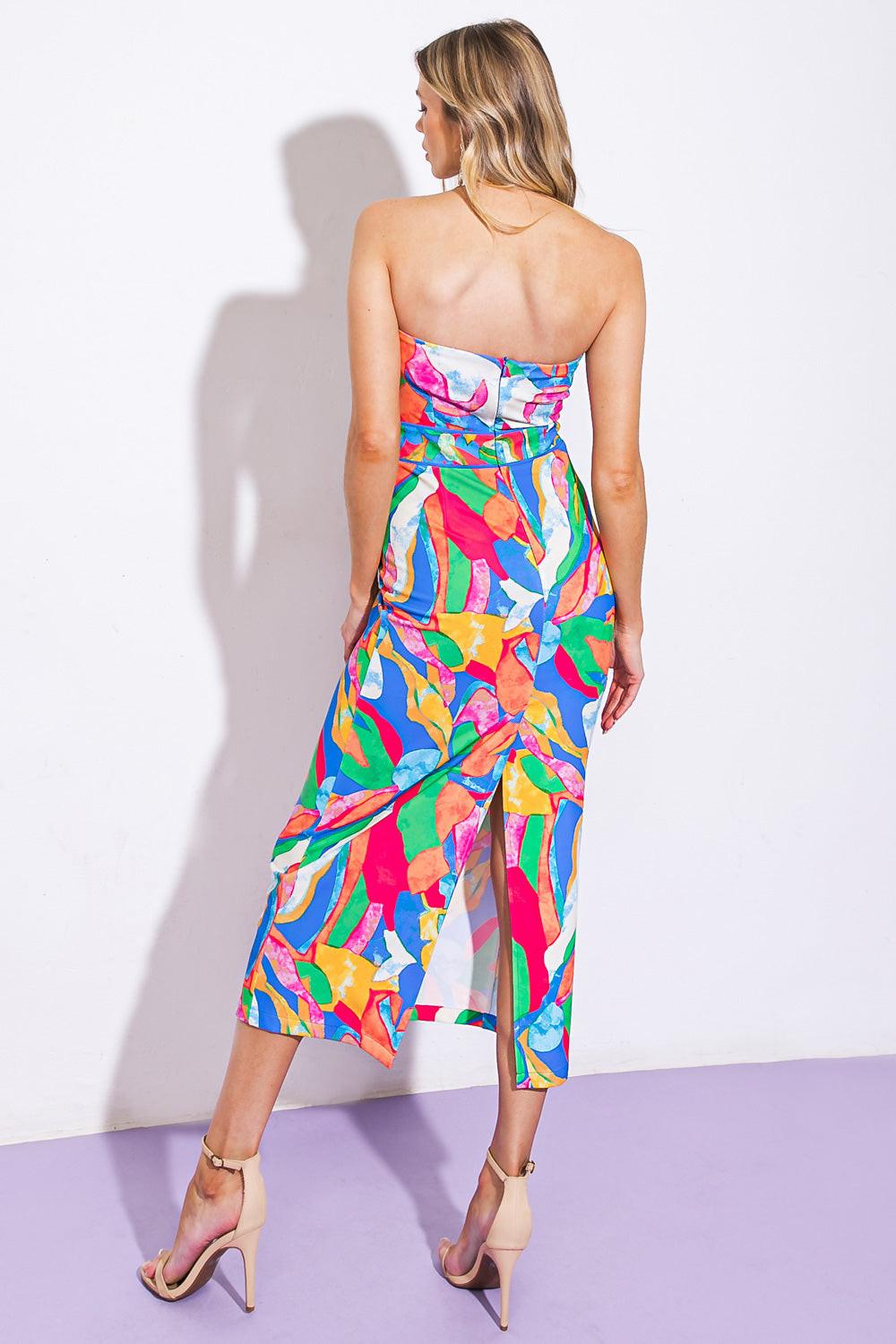 Seeking Sun Ponti Midi Dress from KADOU Boutique