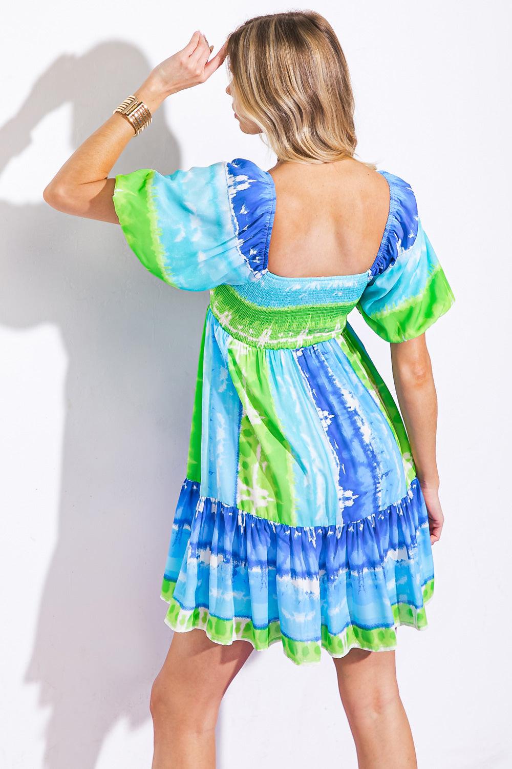 Essence of Summer Woven Mini Dress from KADOU Boutique
