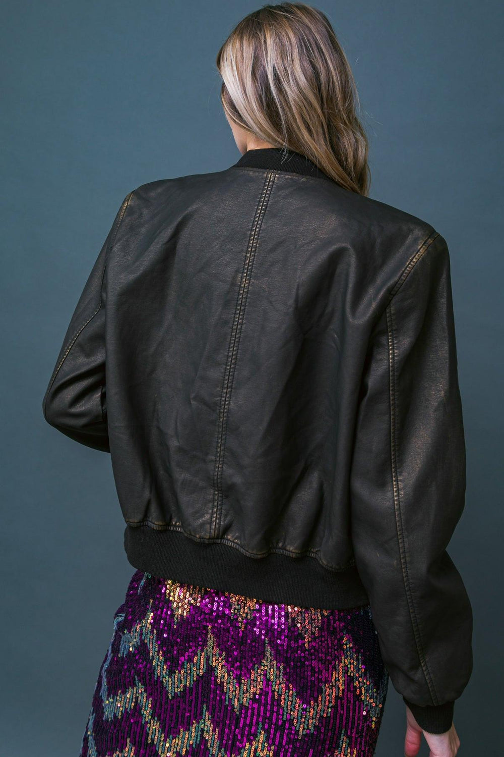 My Greatest Joy Leather Jacket from KADOU Boutique