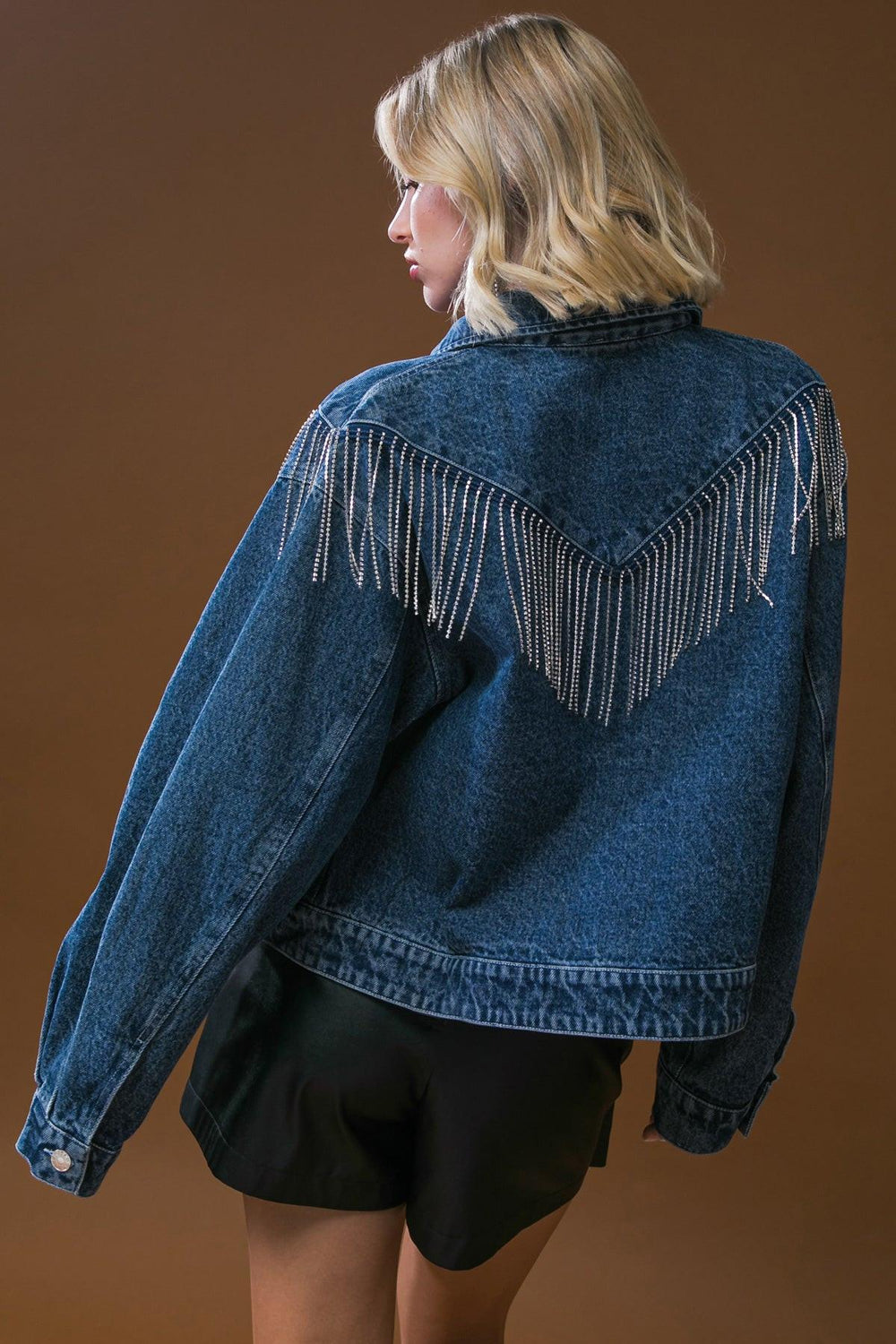 Stunning Excellence Washed Denim Jacket from KADOU Boutique