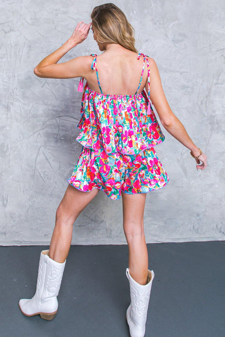 Put a Spin Woven Romper from KADOU Boutique