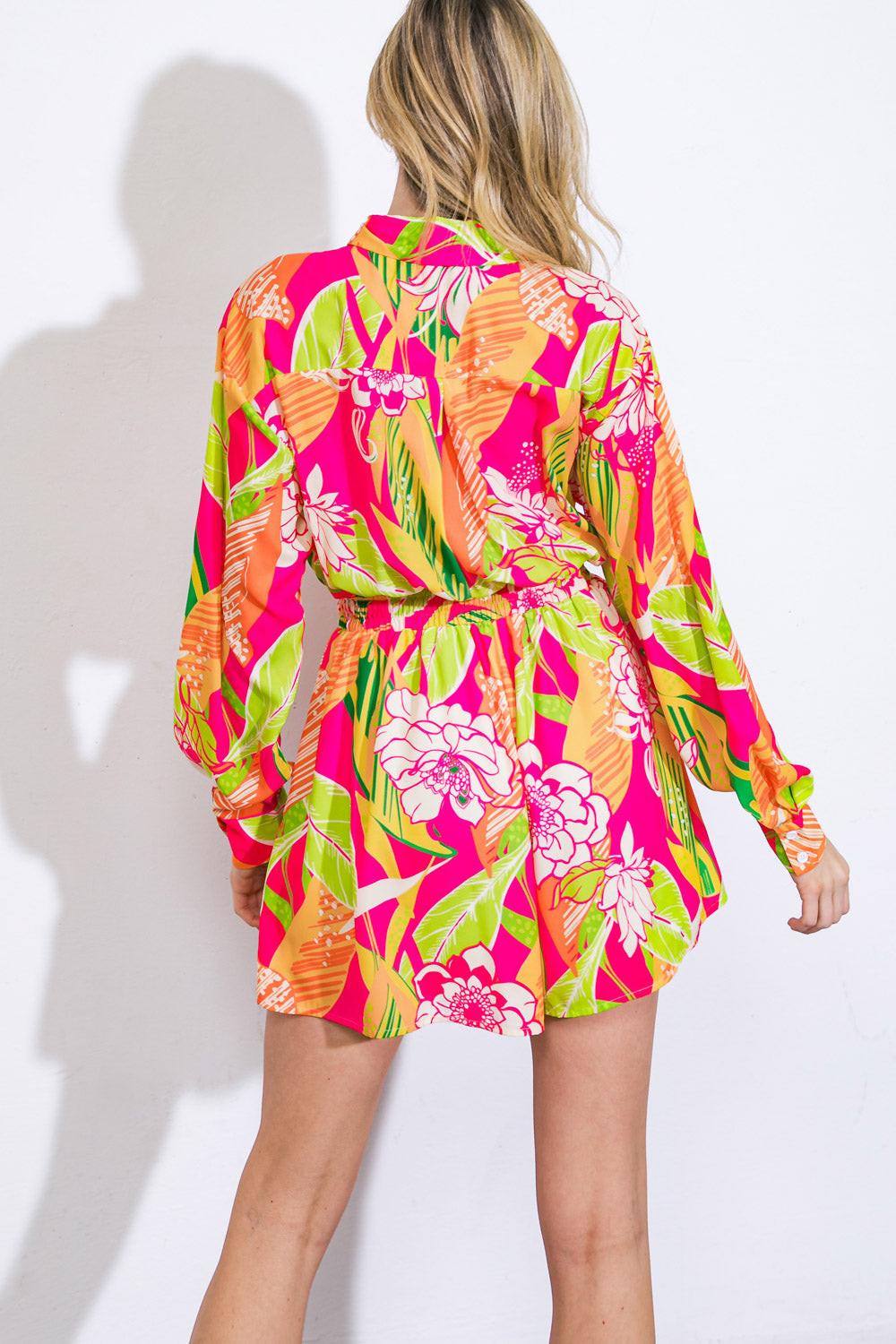 Keeping You Company Woven Romper from KADOU Boutique
