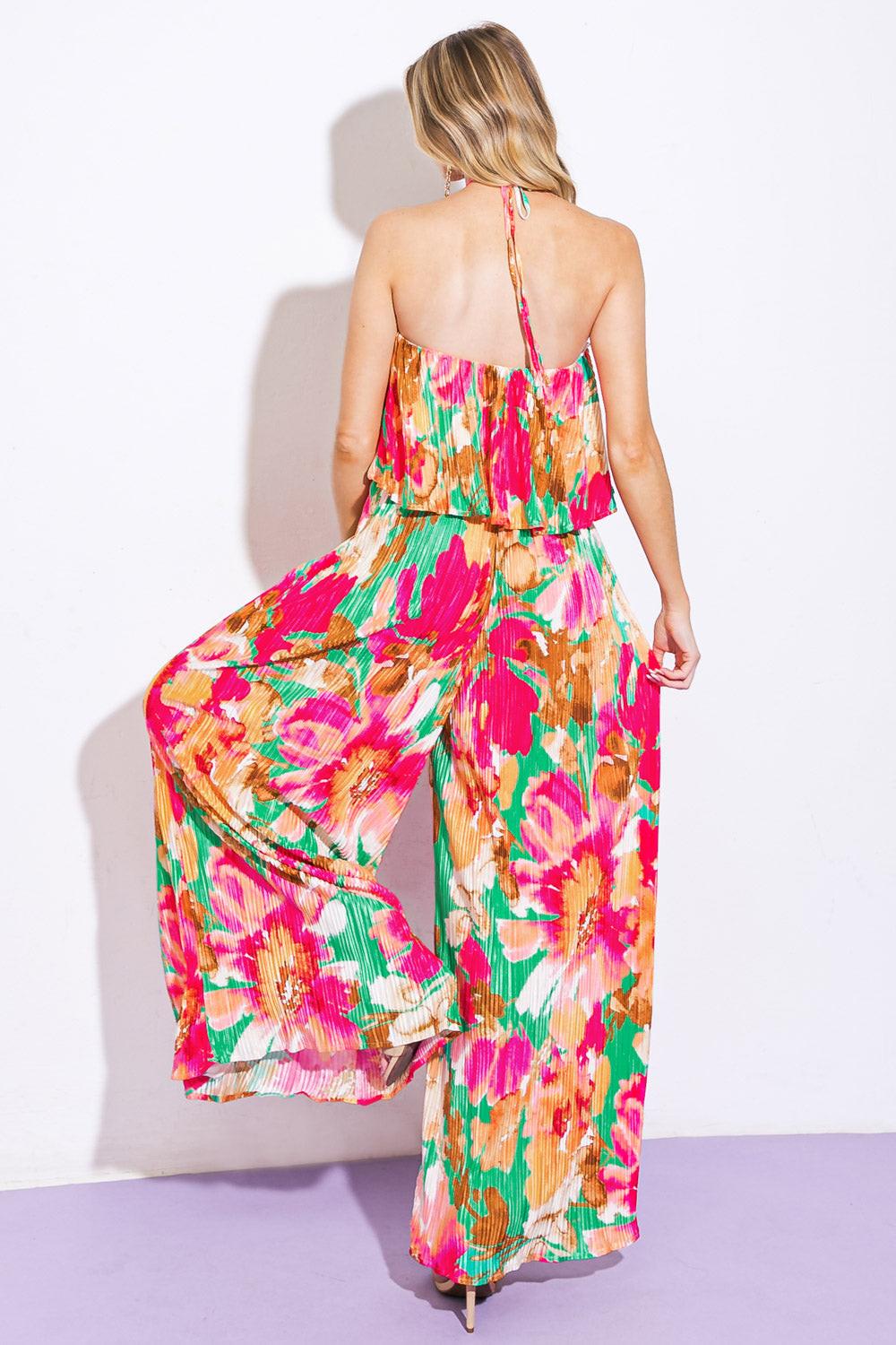Swing of Things Plisse Jumpsuit from KADOU Boutique