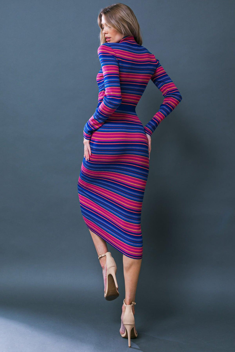 Noteworthy Shine Sweater Midi Dress from KADOU Boutique
