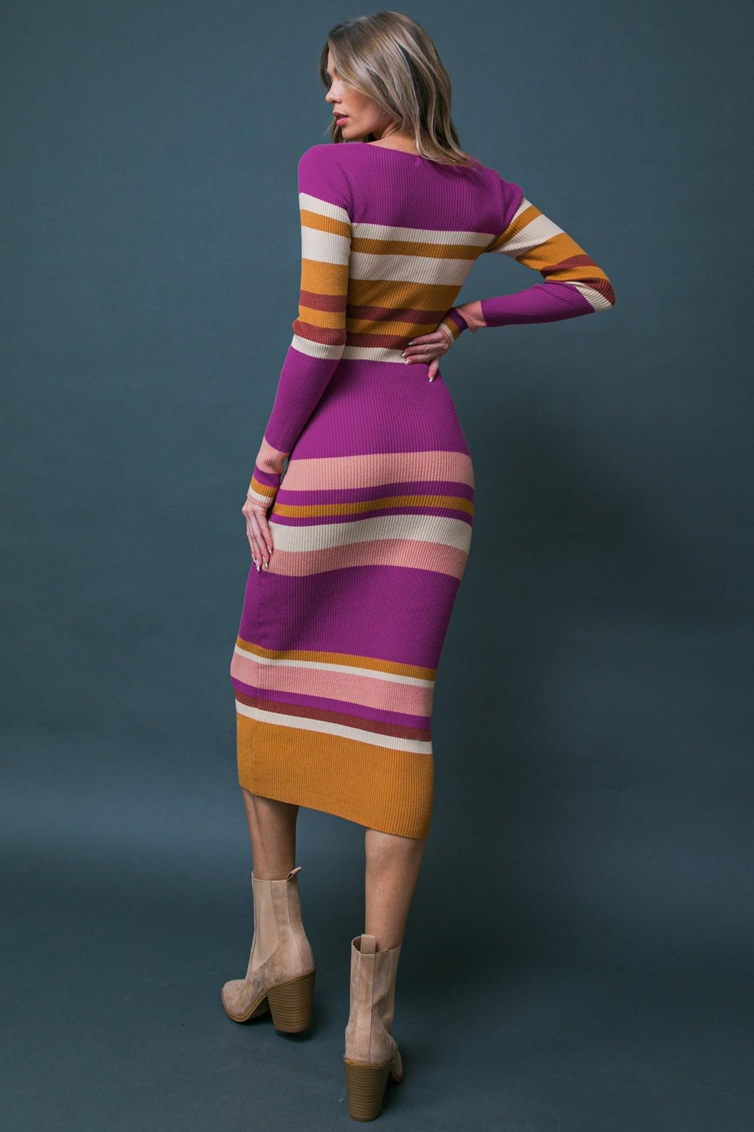 Evening of Elegance Sweater Midi Dress from KADOU Boutique