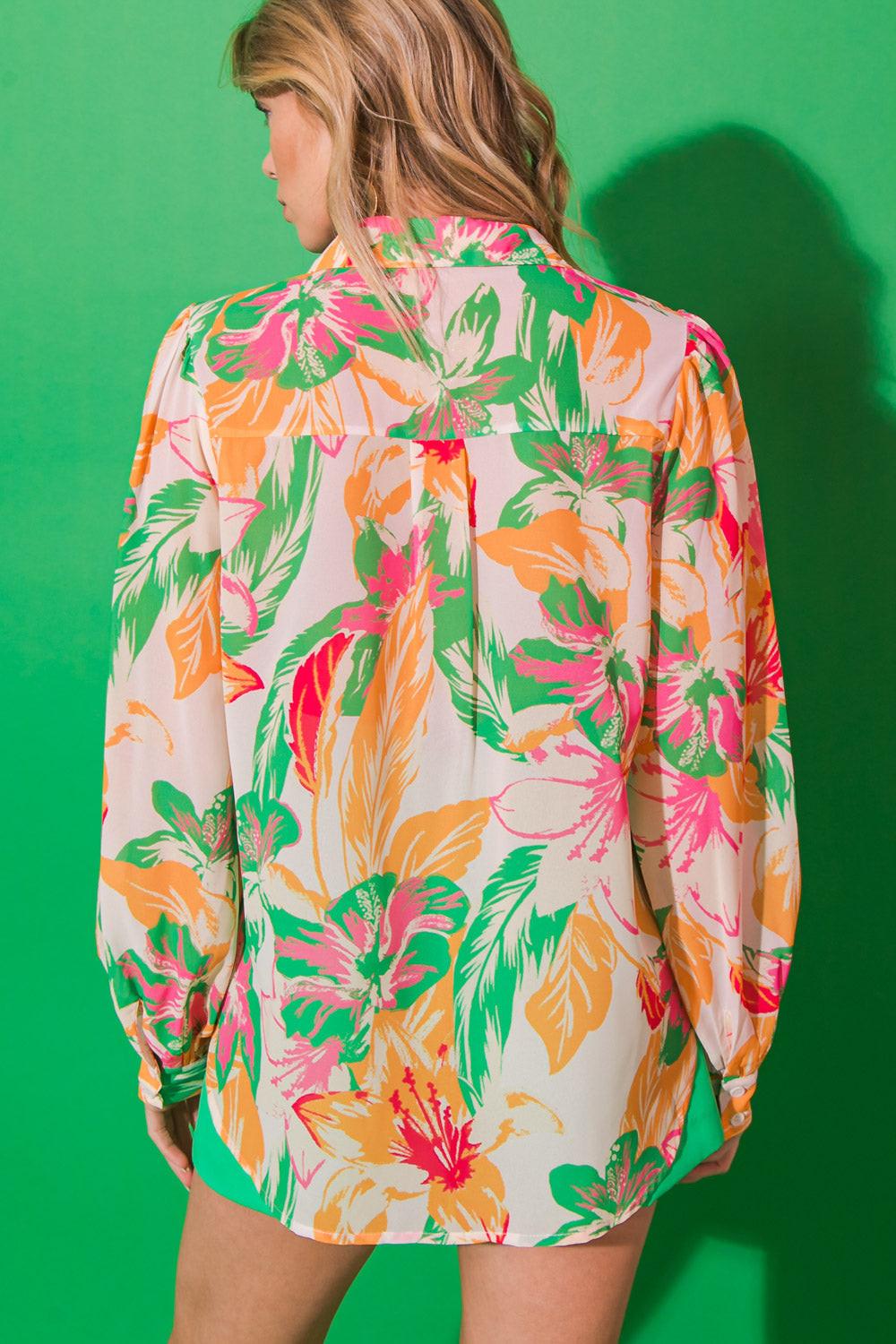 Born to Sparkle Button Down Woven Top from KADOU Boutique