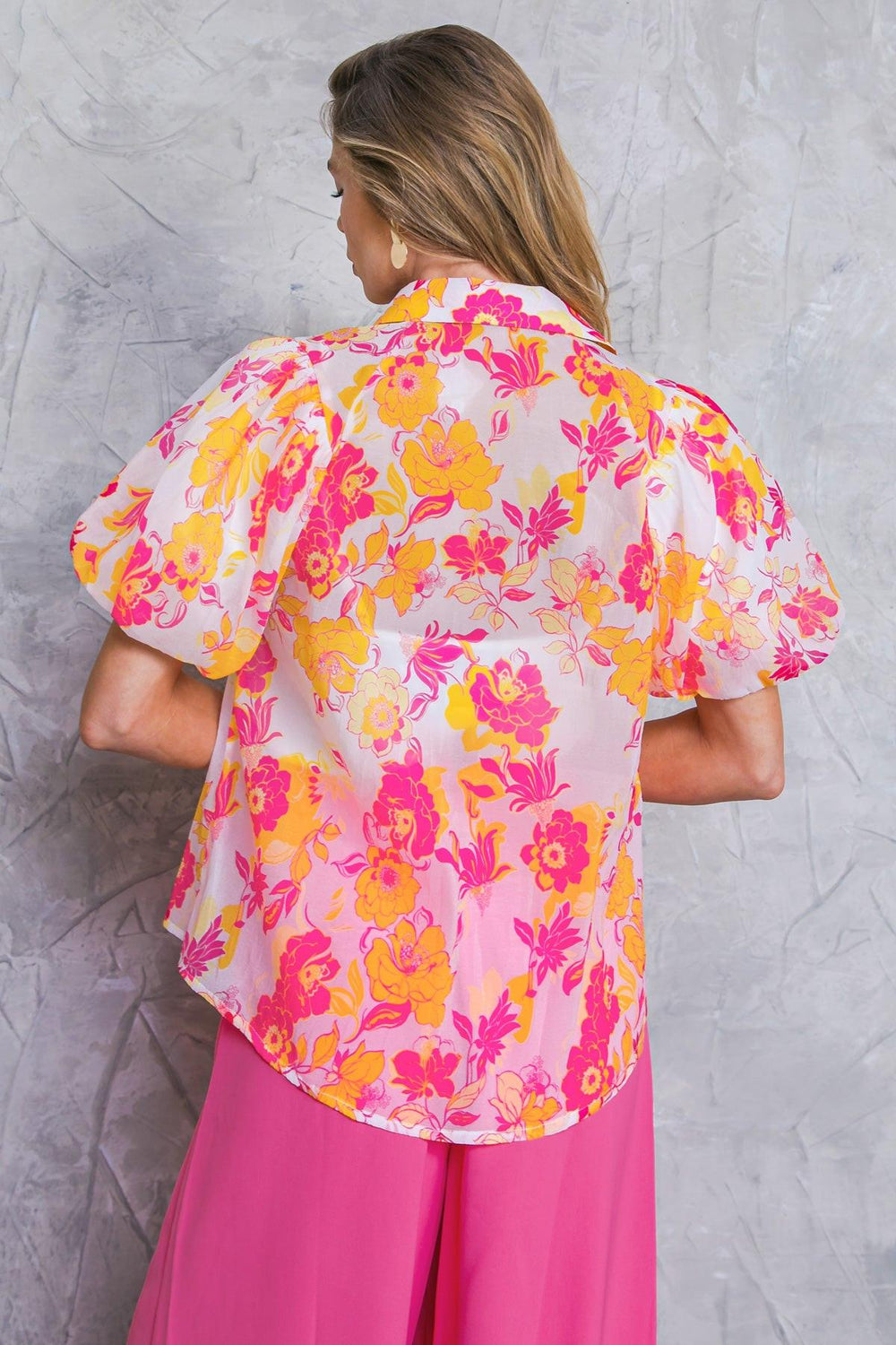 Effortless Outlook Woven Top from KADOU Boutique