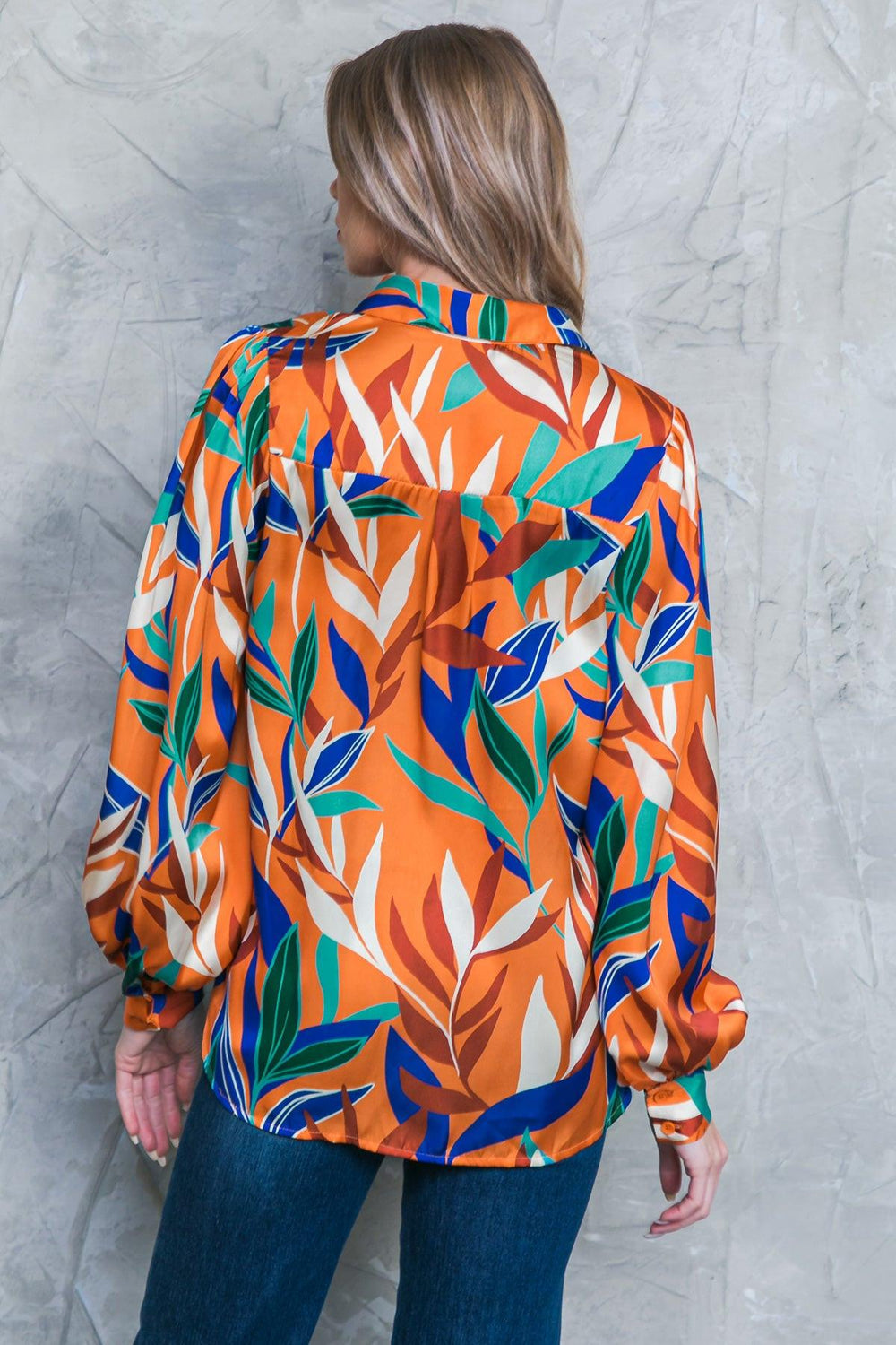 Feels Like Fall Woven Top from KADOU Boutique