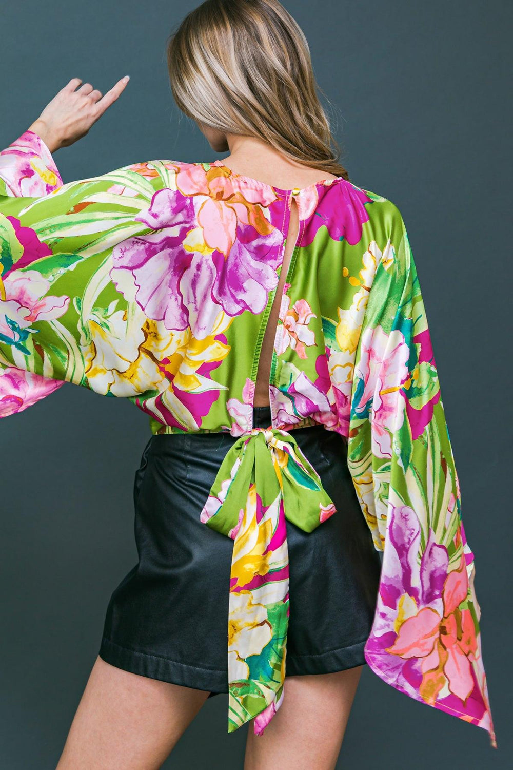 Extravagant Presence Woven Top from KADOU Boutique