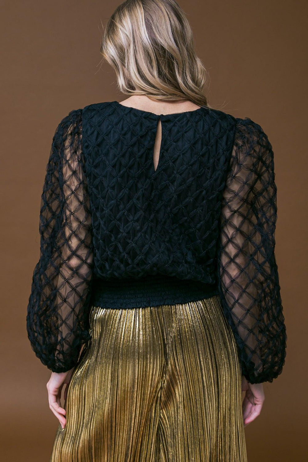 Sweetly Captivting Woven Top from KADOU Boutique