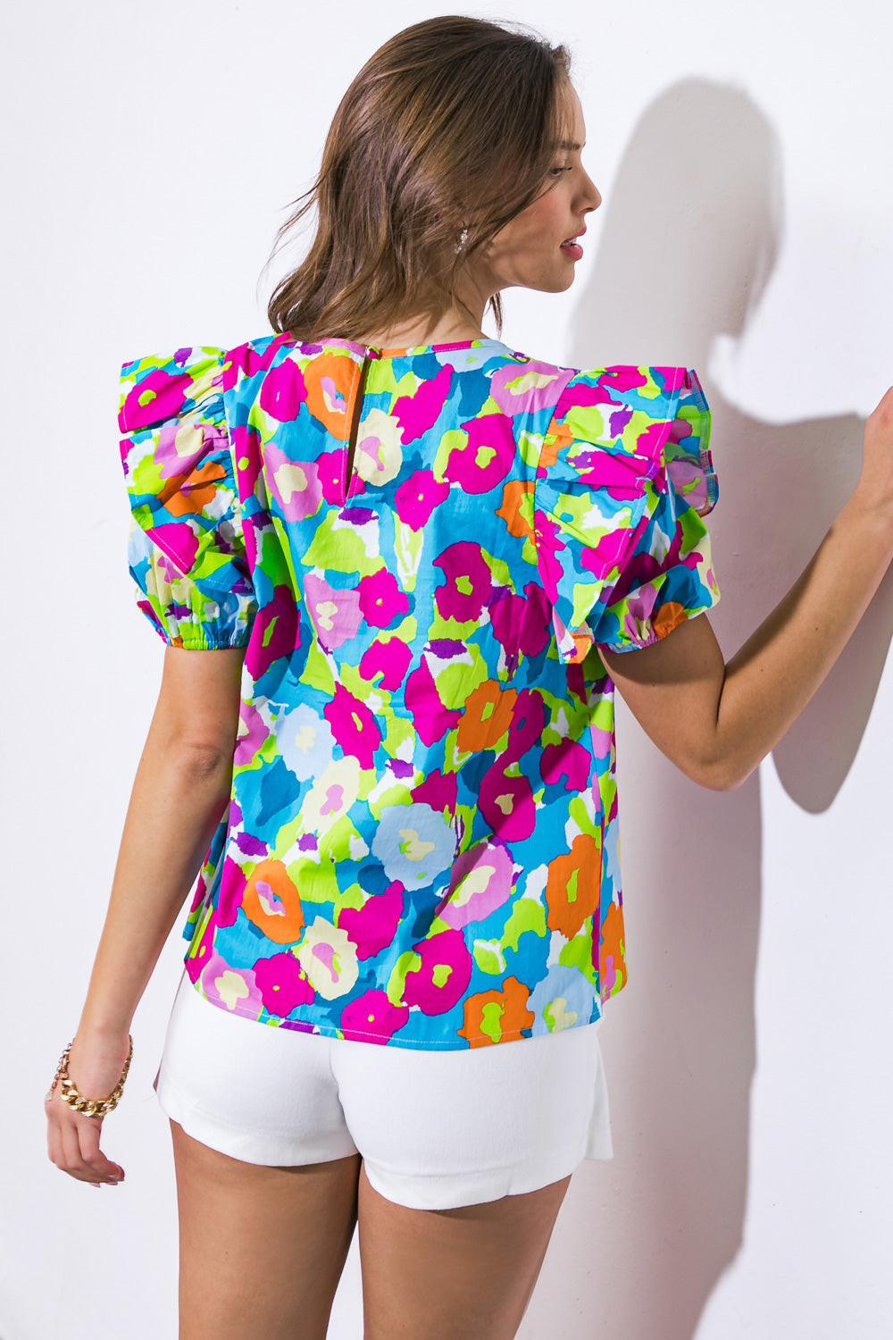 Looking Back Woven Top from KADOU Boutique