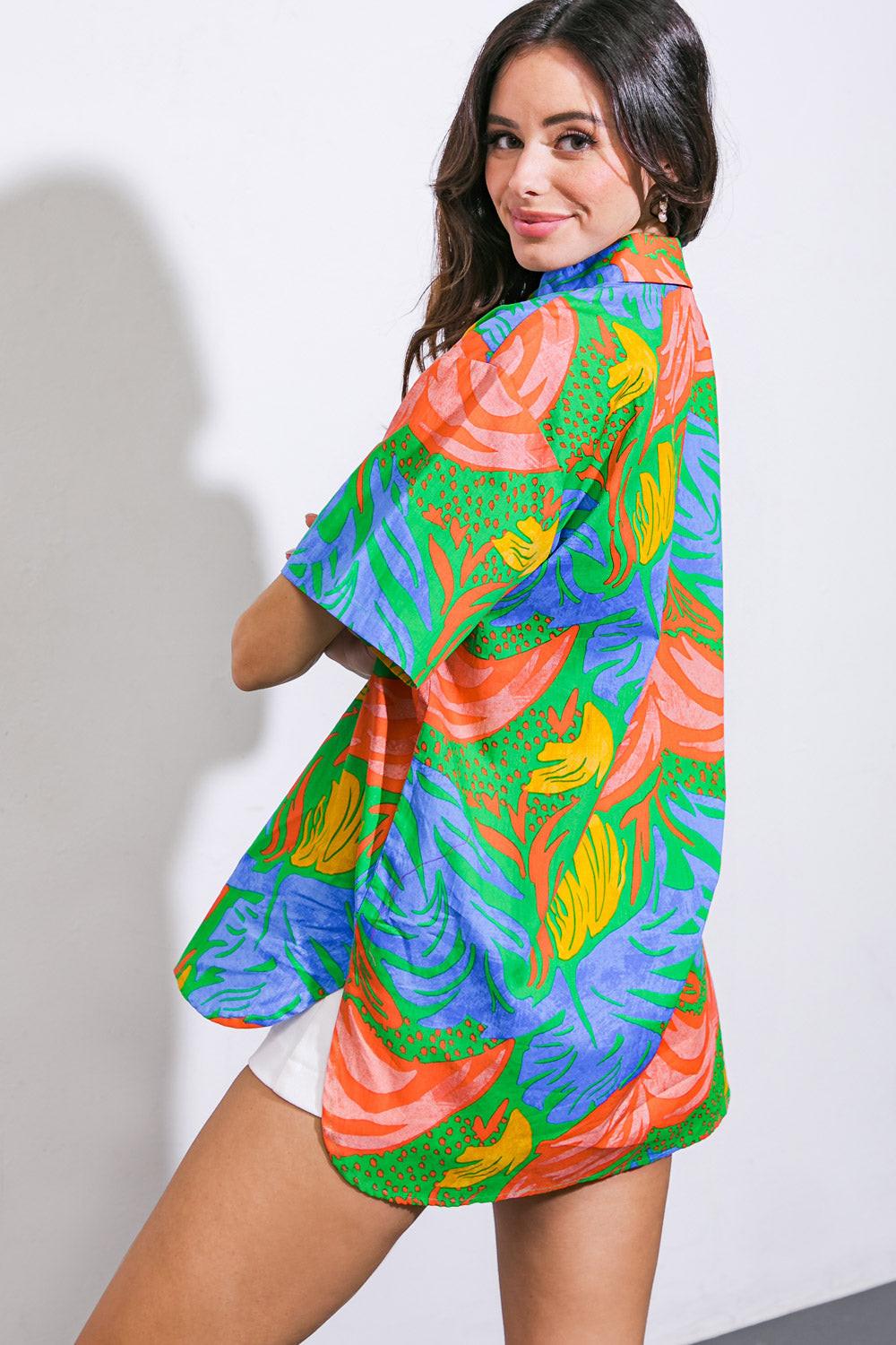One Step At a Time Woven Top from KADOU Boutique