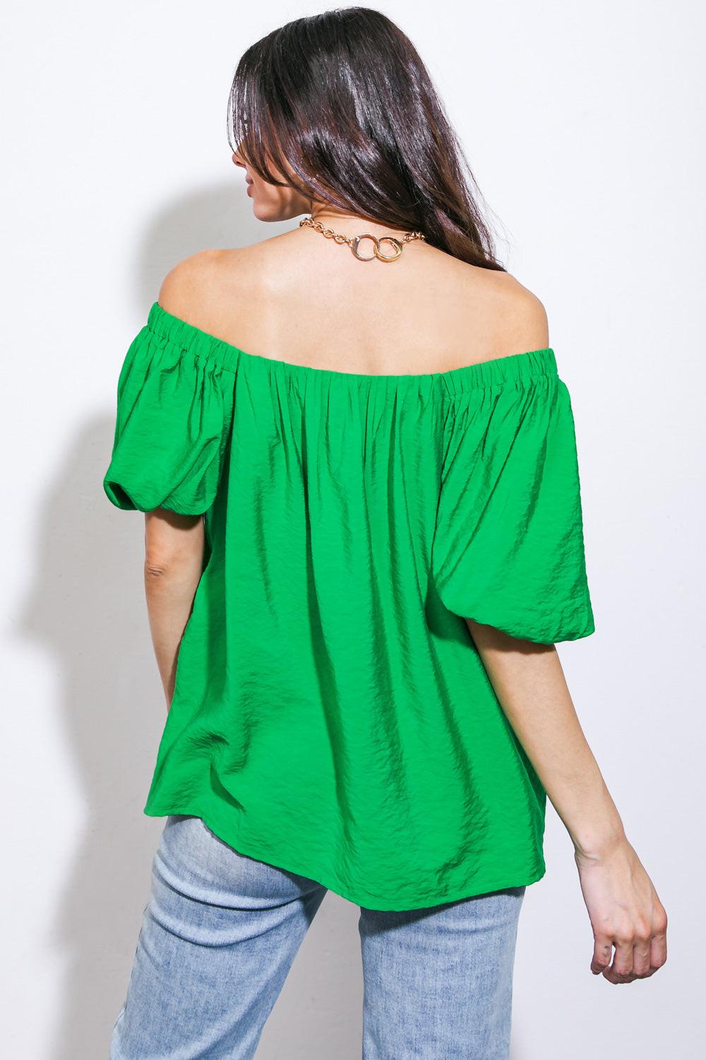 Call to Action Woven Top from KADOU Boutique