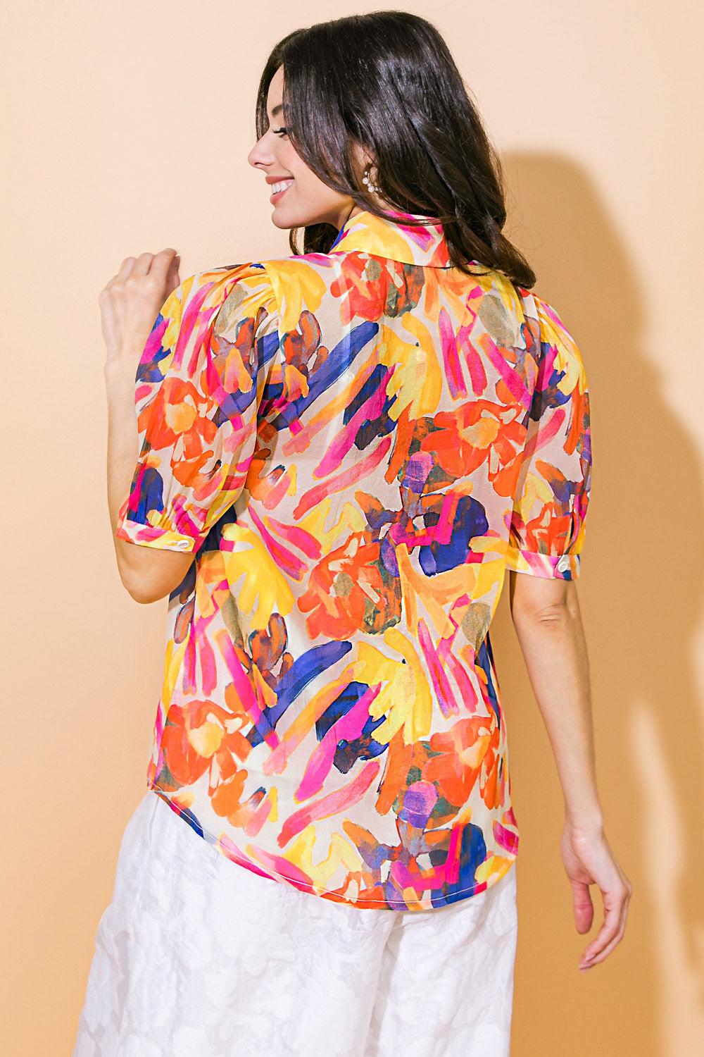 I Cross My Heart Woven Top from KADOU Boutique