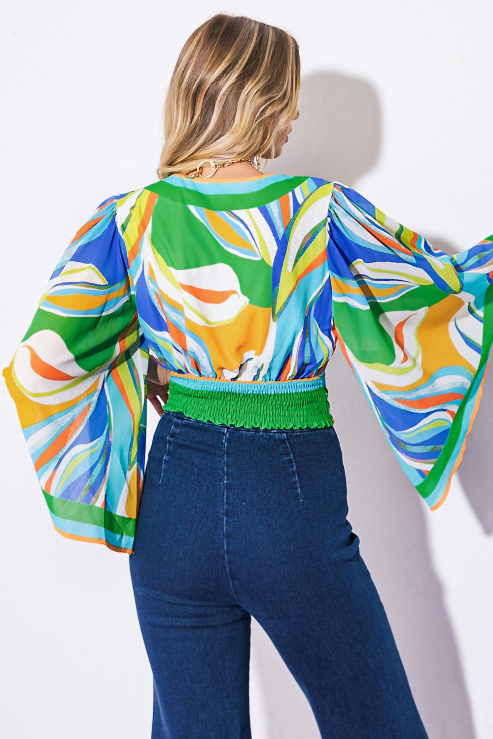 We Belong Together Woven Crop Top from KADOU Boutique