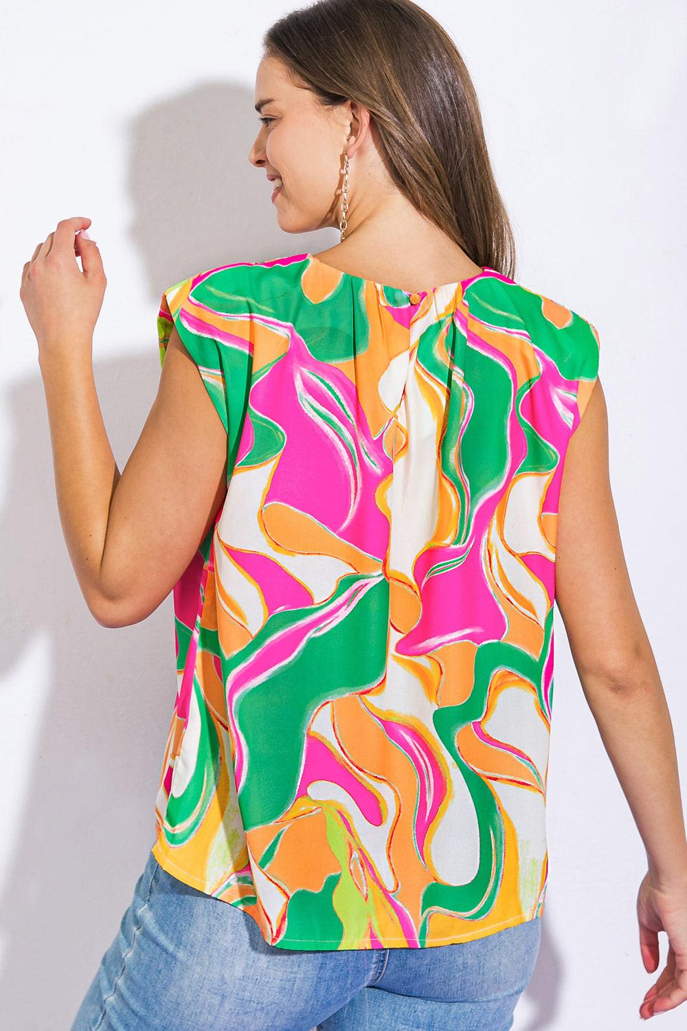 Send a Postcard Woven Top from KADOU Boutique