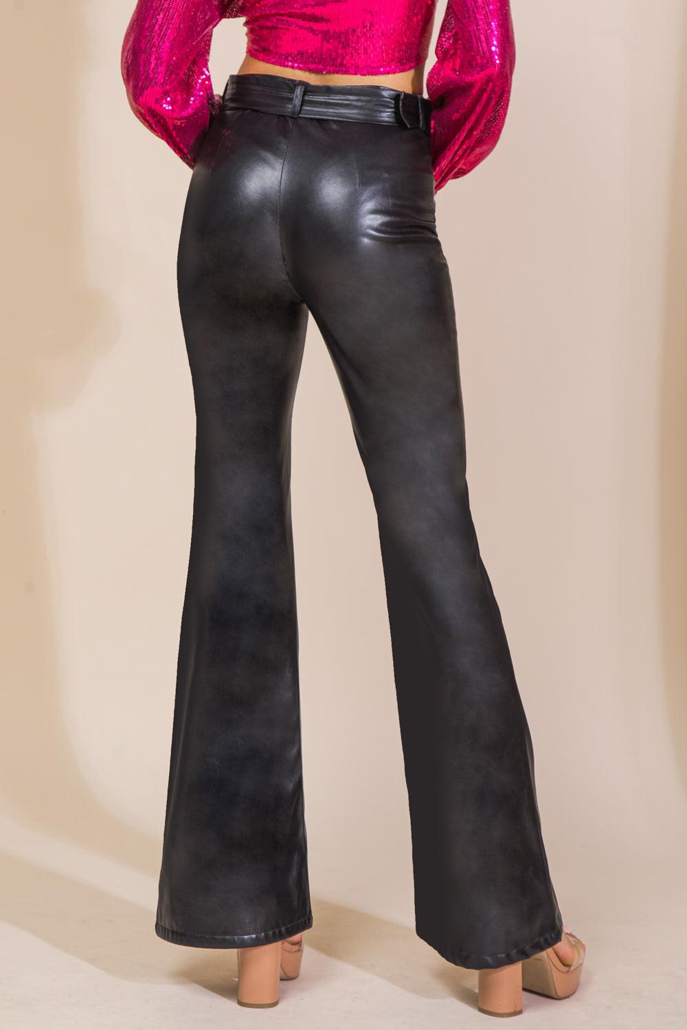 Hope You Know Faux Leather Pants from KADOU Boutique
