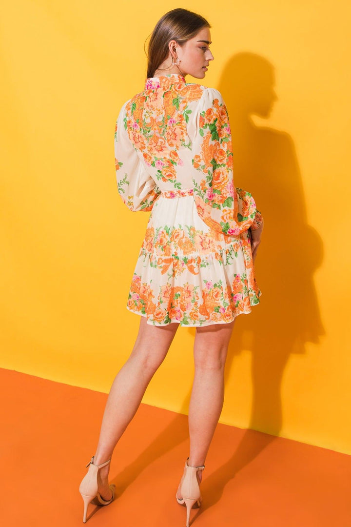 FURTHERST THING WOVEN MINI DRESS