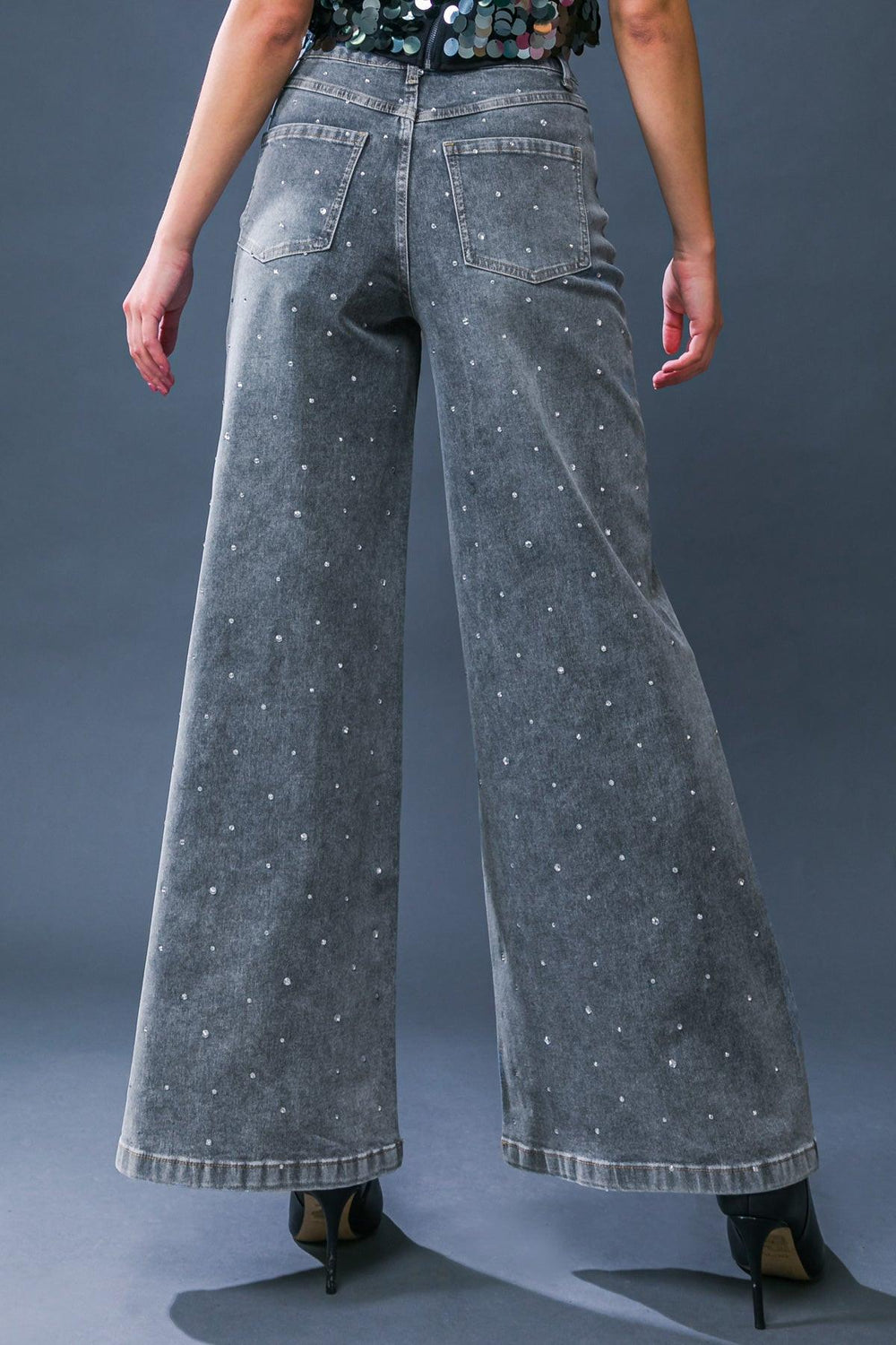 Take the Chance Denim Pants from KADOU Boutique