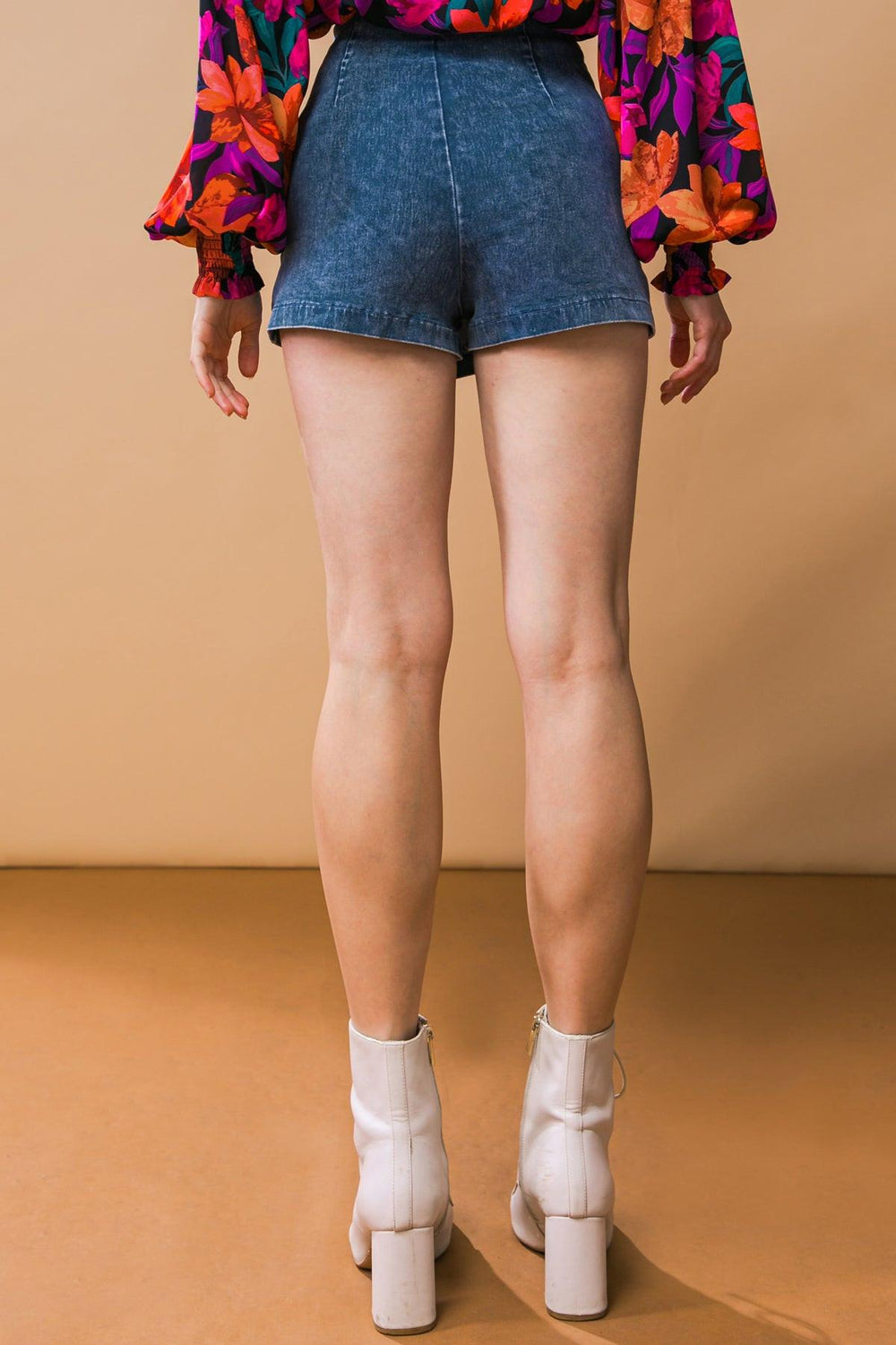 Posh Position Denim Skort from KADOU Boutique