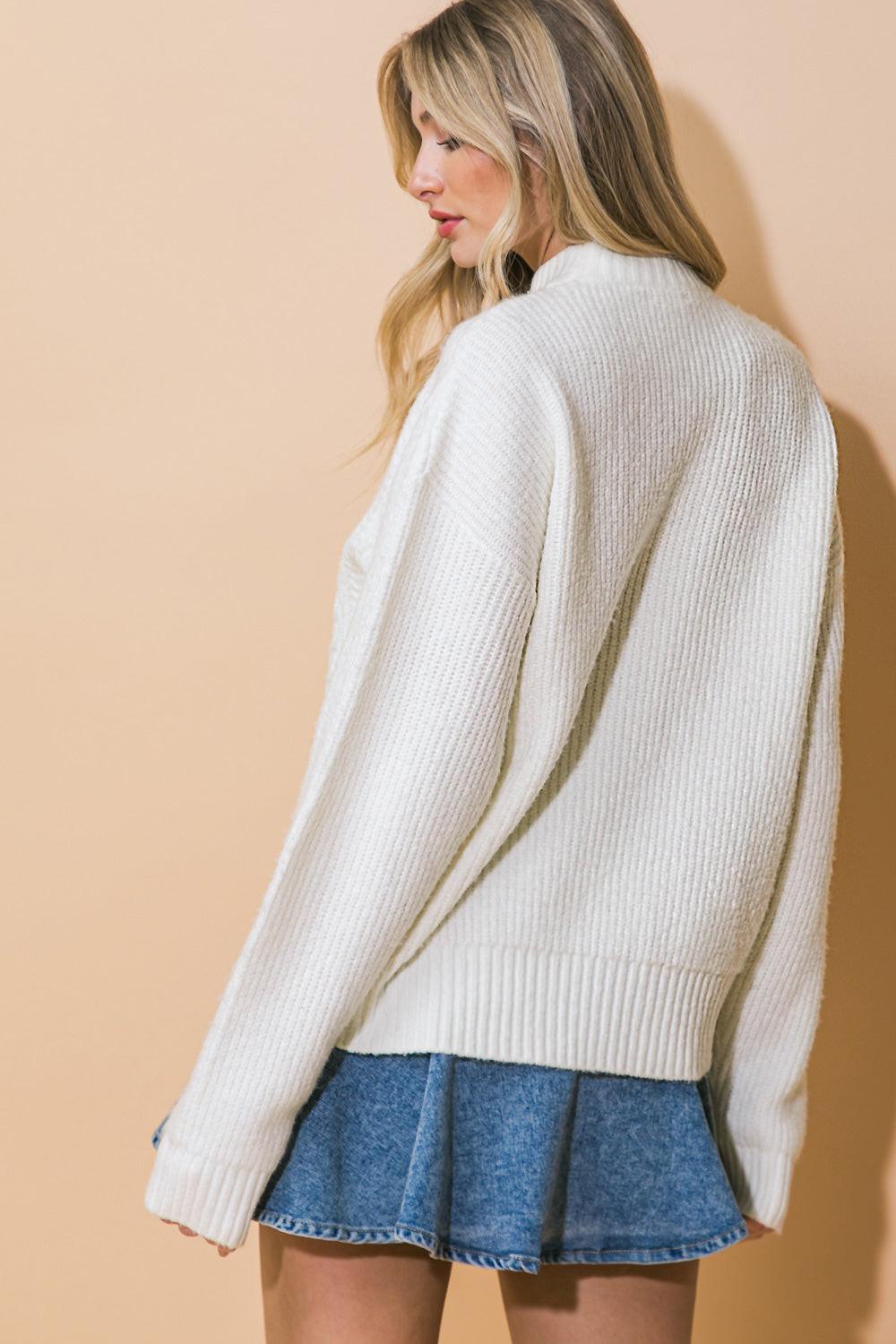 Simple Solutions Sweater Top from KADOU Boutique