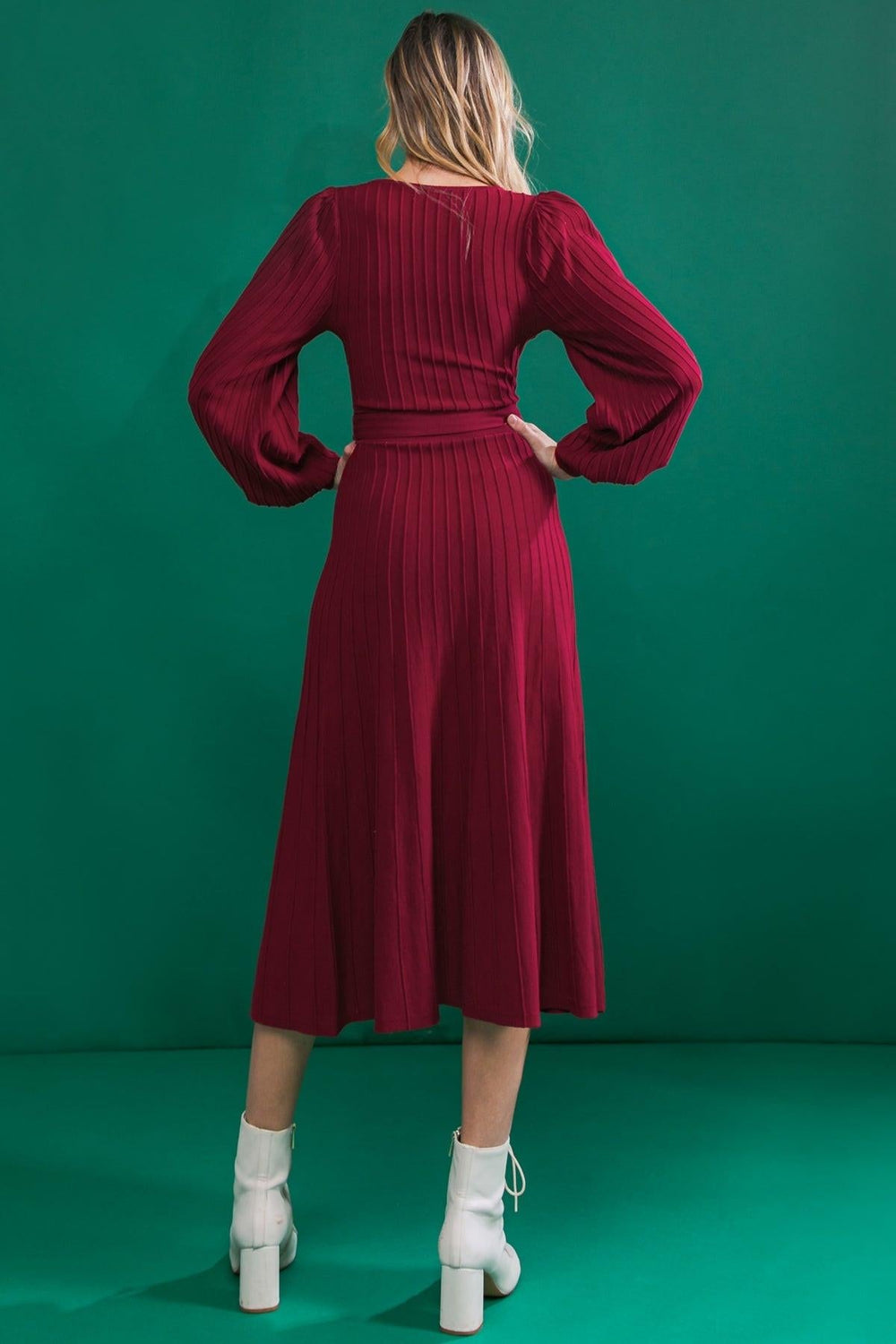 Keep Looking Up Sweater Midi Dress from KADOU Boutique