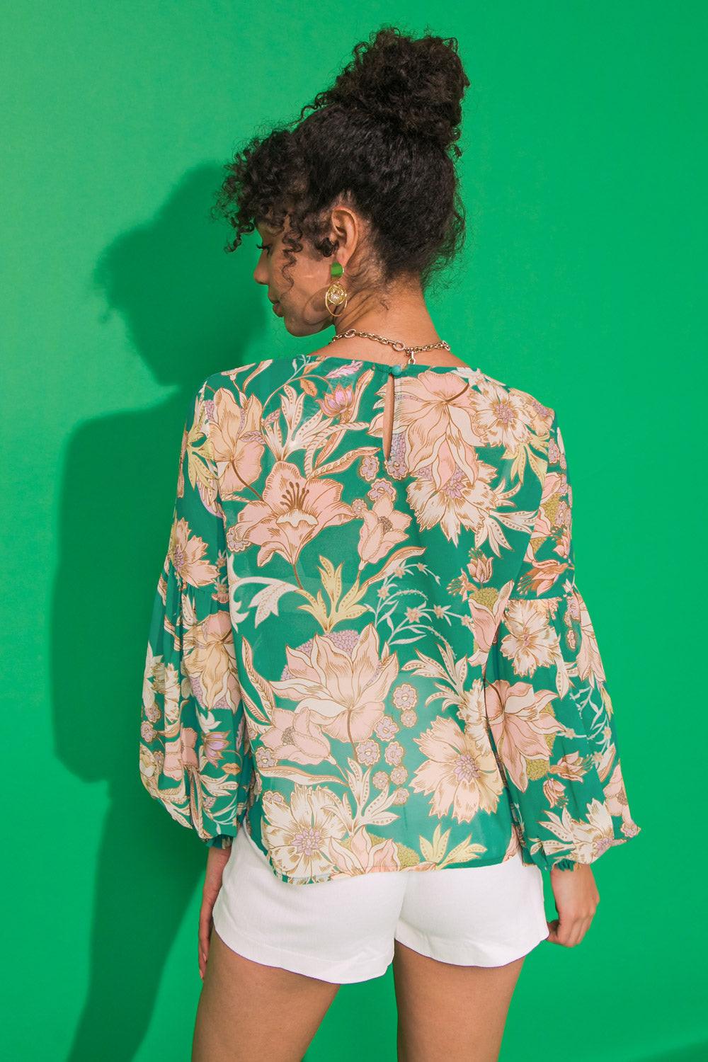 Daybreak Skyline Woven Top from KADOU Boutique