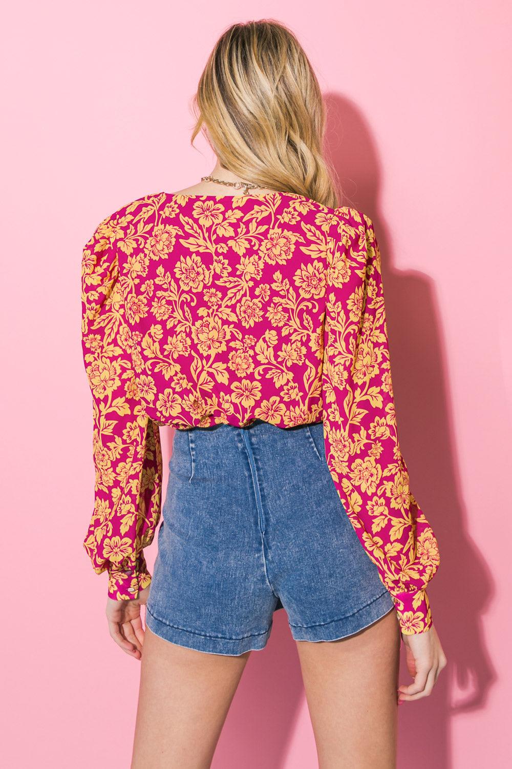 Awaken My Love Woven Bodysuit from KADOU Boutique