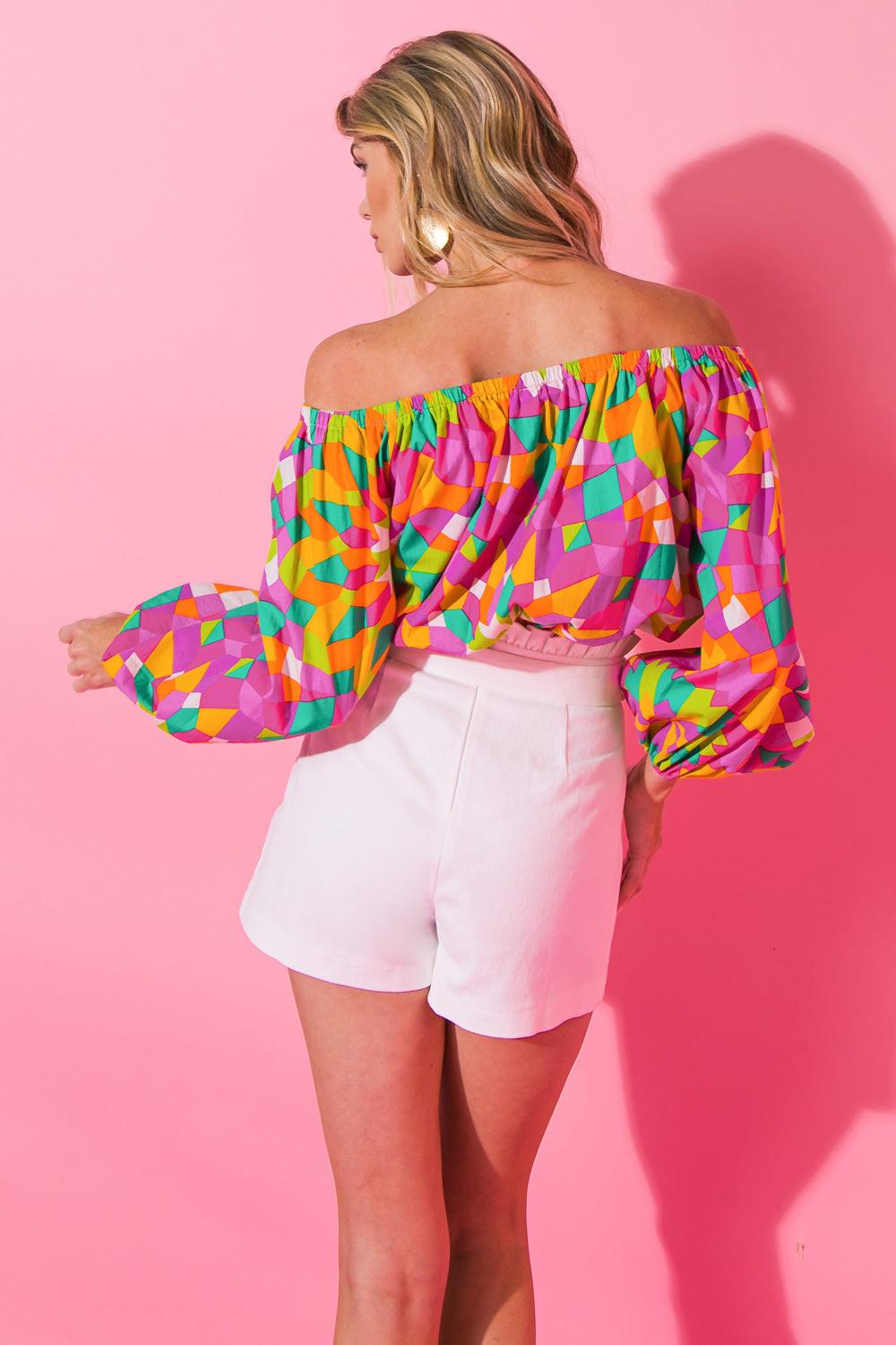 The Flower Fields At Woven Top from KADOU Boutique