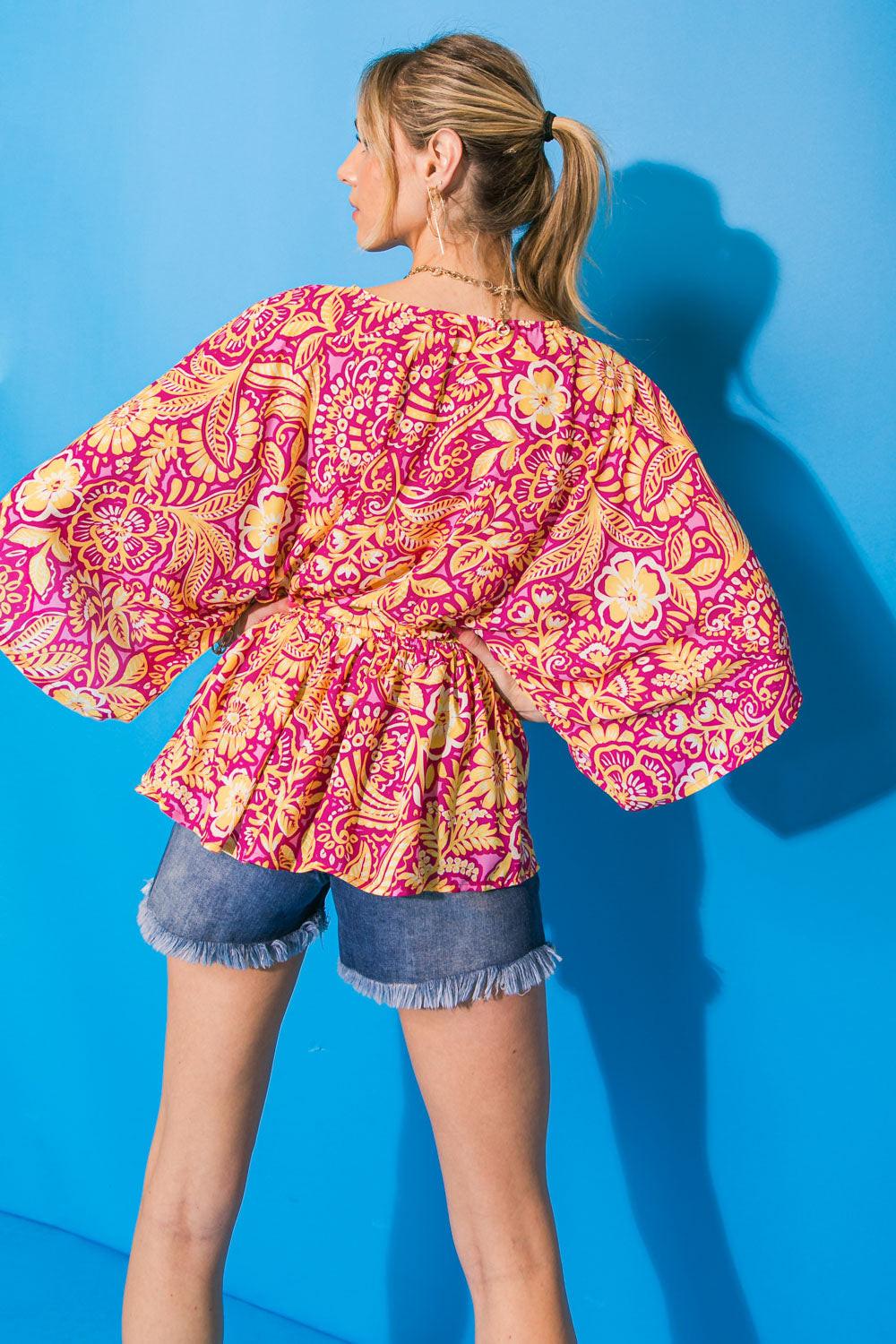 Gift of Love Woven Top from KADOU Boutique