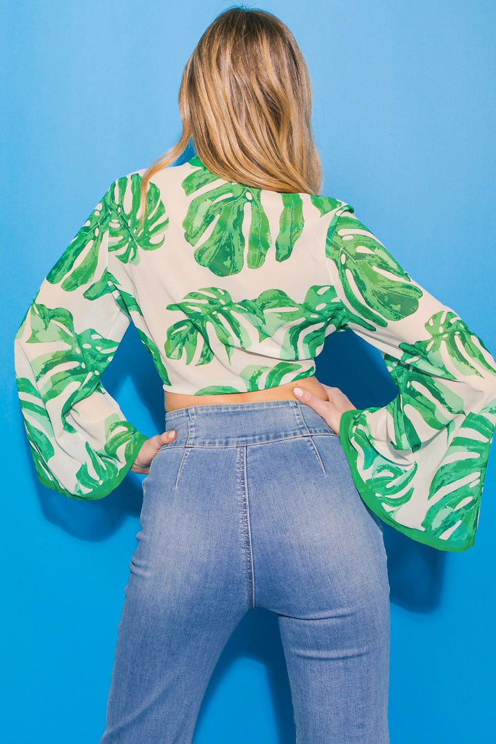 Eyes On Paradise Floral Woven Top from KADOU Boutique