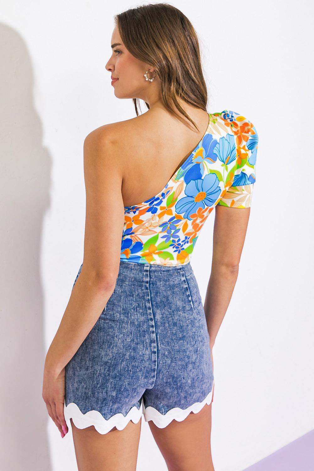 Sunny Approach Print Bodysuit from KADOU Boutique