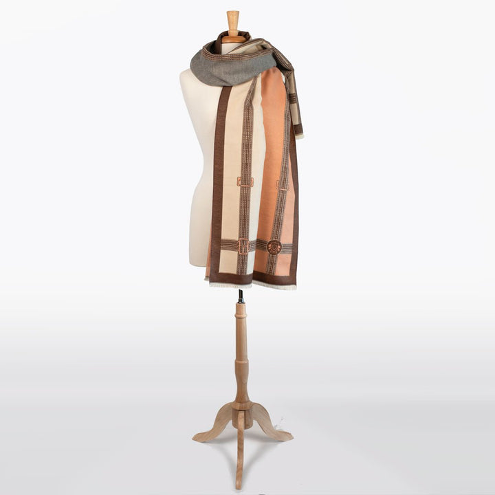 Cavelleti -  Equestrian Icon Motif Multi Color Luxe Shawl