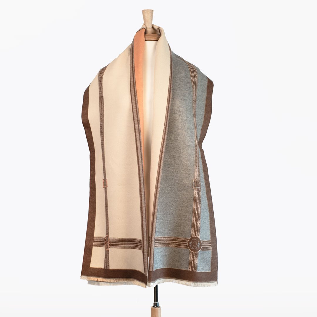 Cavelleti -  Equestrian Icon Motif Multi Color Luxe Shawl