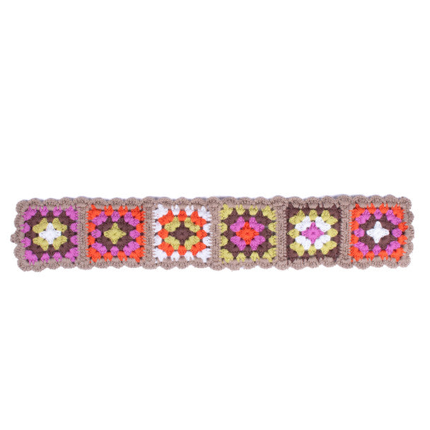 Ladies Crochet Boho Floral Hairband