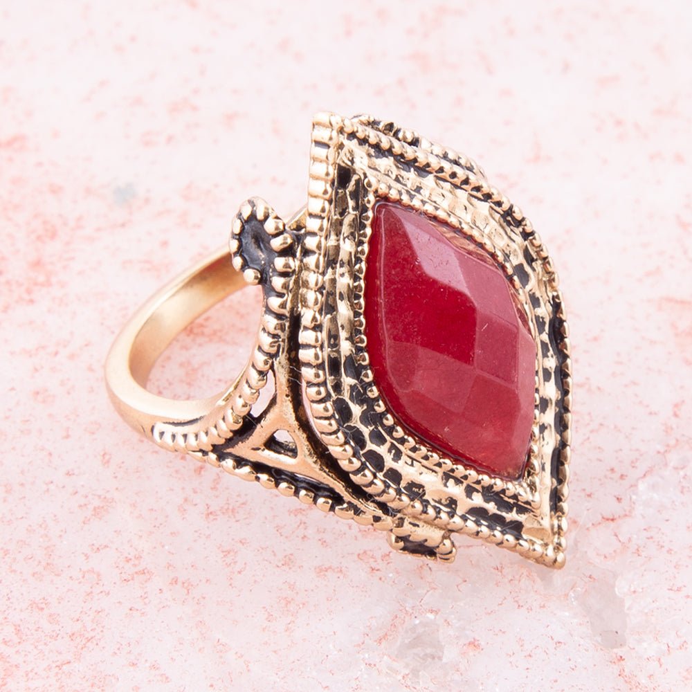 Cleopatra Bordeaux Quartz Ring from KADOU Boutique
