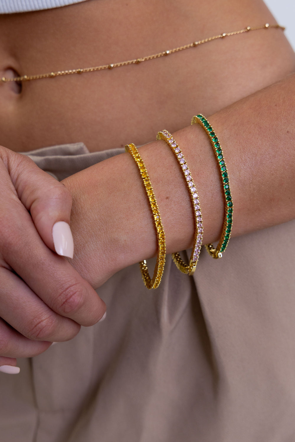 Karla Tennis Bracelet - Citrine from KADOU Boutique