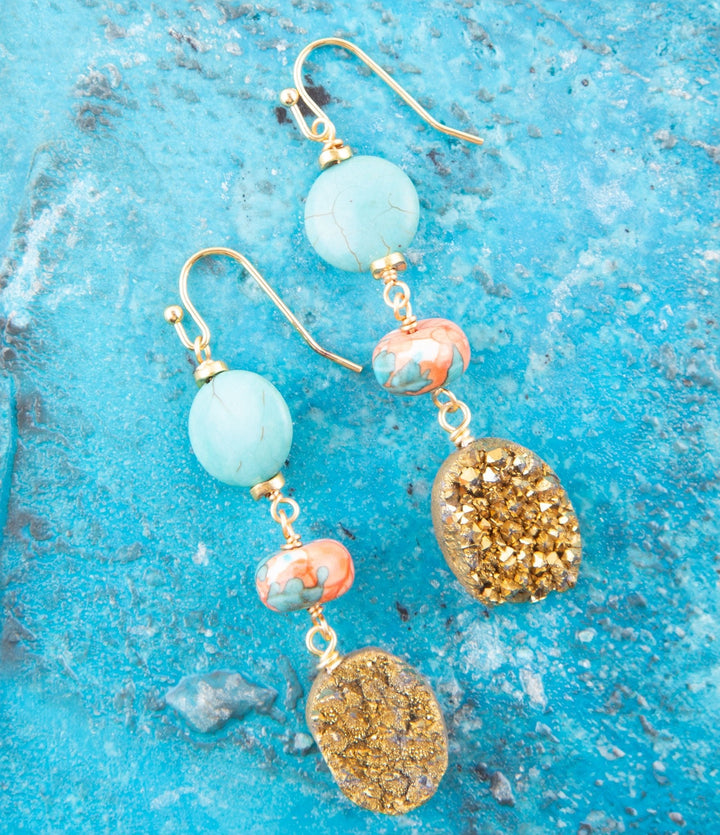 Druzy Drops Earrings