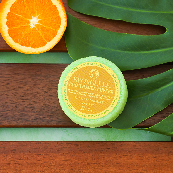 Fresh Tangerine | Eco Travel Buffer from KADOU Boutique