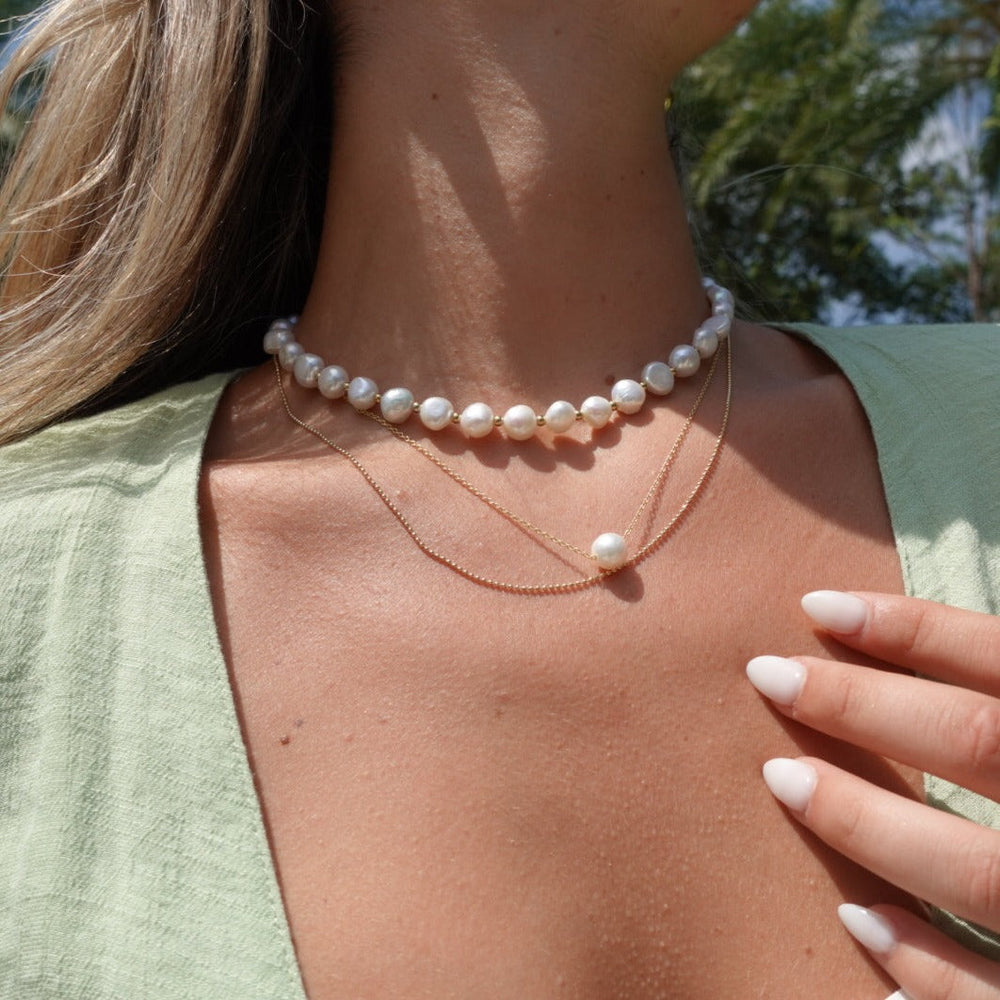 Ellie Pearl Choker from KADOU Boutique