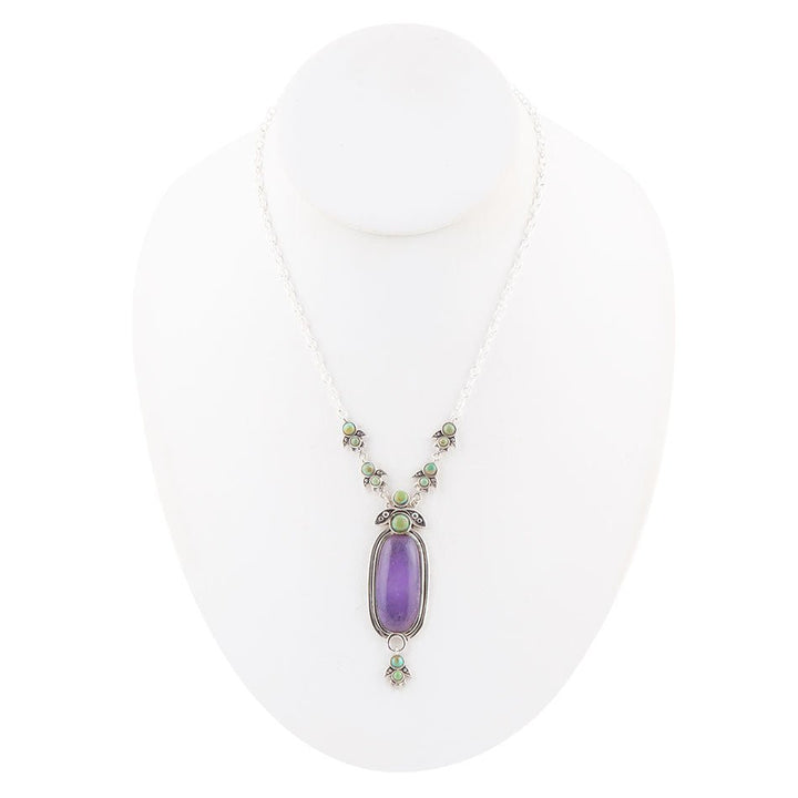 Emile Purple Quartz Sterling Silver Pendant Necklace