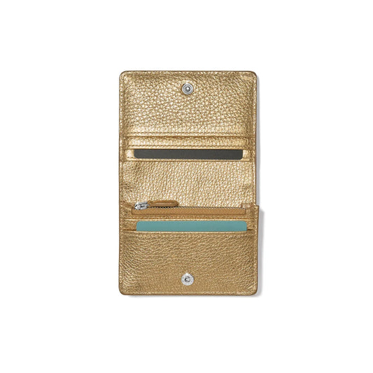 Brighton Everbloom Shimmer Small Wallet - Gold