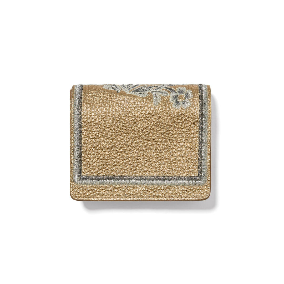 Brighton Everbloom Shimmer Small Wallet - Gold