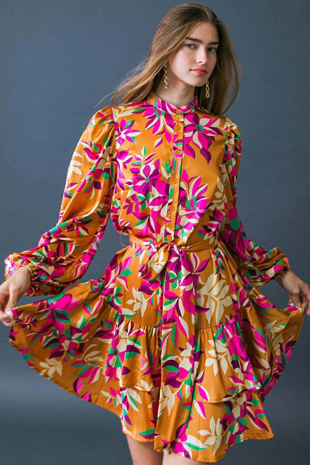 Just Believe in Me Woven Mini Dress from KADOU Boutique