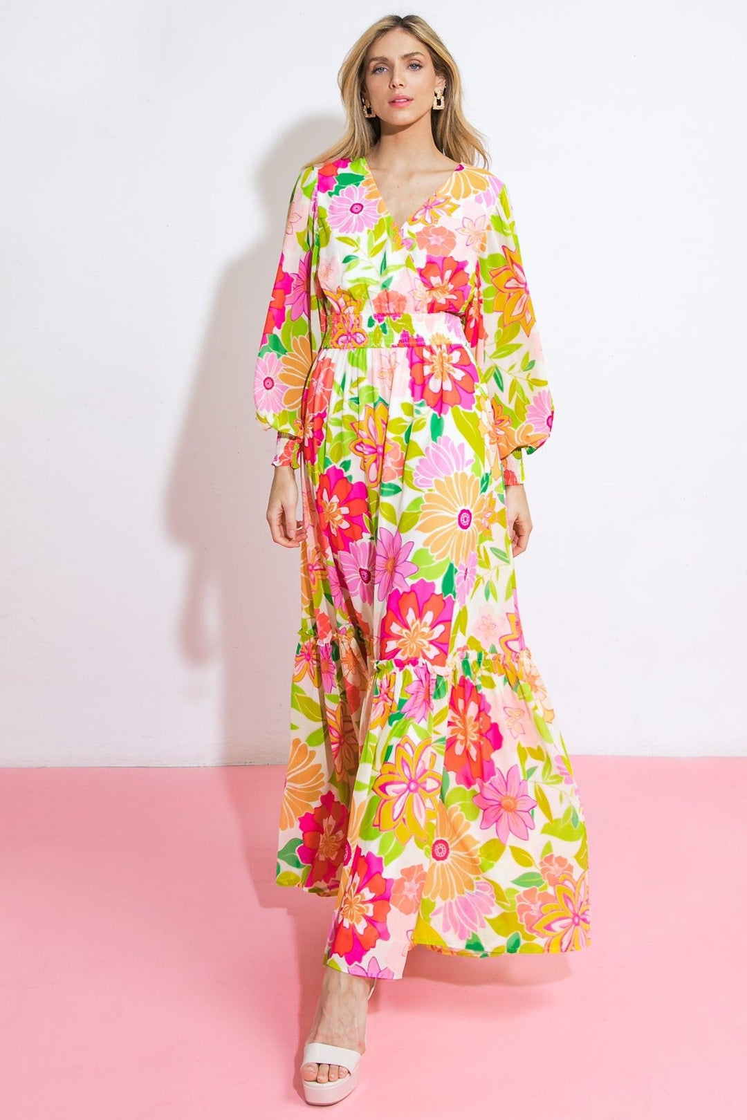Heading Uptown Woven Maxi Dress from KADOU Boutique
