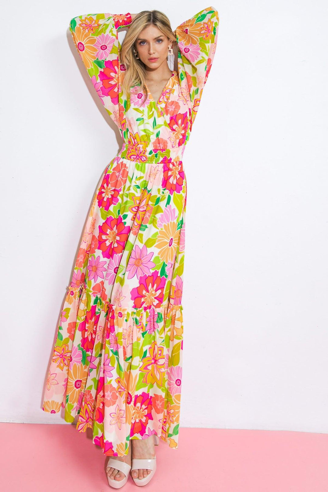 Heading Uptown Woven Maxi Dress from KADOU Boutique